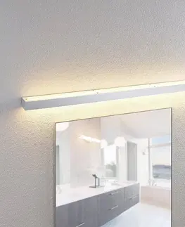 Nástenné svietidlá Lindby Lindby Layan kúpeľňová nástenná LED, chróm, 120 cm