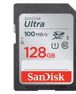 Pamäťové karty SanDisk Ultra Secure Digital SDXC UHS-I 128 GB | Class 10, rýchlosť 100MB/s (SDSDUNR-128G-GN3IN)