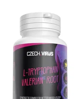 Vitamíny a minerály L-Tryptophan Valerian Root - Czech Virus 90 kaps.