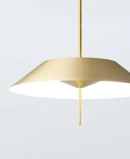 Závesné svietidlá Vibia Vibia Mayfair závesné LED svietidlo 1-pl., zlaté