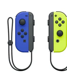Príslušenstvo k herným konzolám Ovládače Nintendo Joy-Con Pair, modrý  neónovo žltý HAC-A-JAPAA