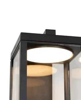 Vonkajsie nastenne svietidla Vonkajšie nástenné svietidlo čierne vrátane LED pohybového senzora - Ferdinand