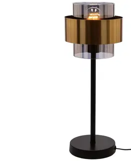 Lampy  Stolná lampa SPIEGA 1xE27/60W/230V zlatá/čierna 