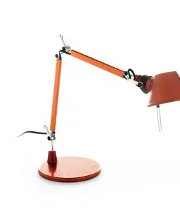 Stolové lampy na písací stôl Artemide Stolná lampa Artemide Tolomeo Micro oranžová
