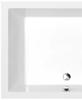 Vane POLYSAN - DEEP hlboká sprchová vanička obdĺžnik 120x90x26cm, biela 72383