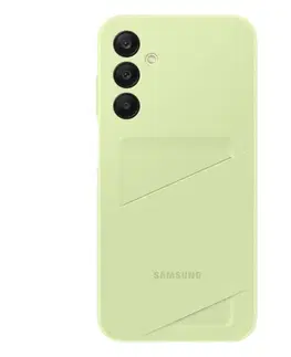 Puzdrá na mobilné telefóny Zadný kryt Card Slot Cover pre Samsung Galaxy A25 5G, limetková EF-OA256TMEGWW