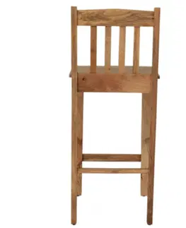 Jedálenské stoličky Barová stolička Hina z mangového dreva
