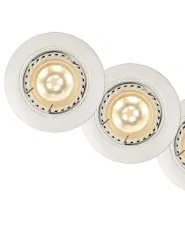 LED osvetlenie Lucide Lucide 11001/15/31 - SADA 3x LED podhľadové svietidlo FOCUS 1xGU10/5W/230V biele 