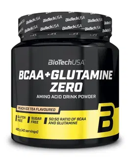 BCAA BCAA+Glutamine Zero - Biotech USA 480 g Orange