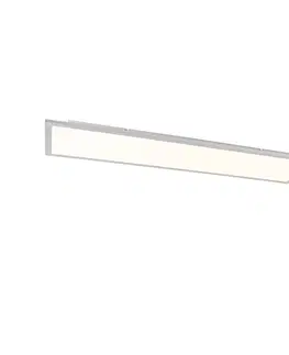 Stropne svietidla Stropné oceľové svietidlo 120 cm vrátane LED s diaľkovým ovládaním - Liv