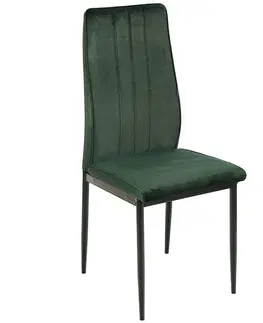 Čalúnené stoličky Stolička Boris zelená