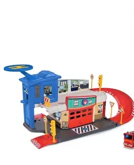Hračky - dopravné stroje a traktory DICKIE - Požiarnik sam hasičská a policajná stanica