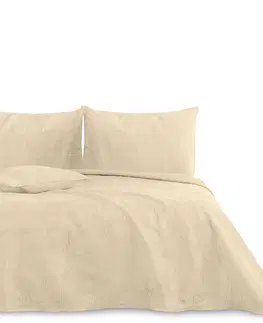 Prikrývky na spanie AmeliaHome Obojstranný prehoz na posteľ Palsha cappucino, 220 x 240 cm