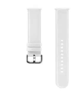 Príslušenstvo k wearables Samsung Leather Strap (20mm), white - OPENBOX (Rozbalený tovar s plnou zárukou)
