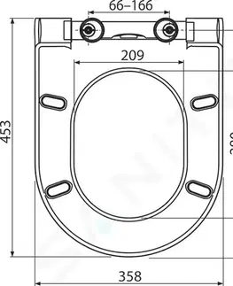 Kúpeľňa RAVAK - Chrome WC doska Uni Slim, so sklápaním SoftClose, biela X01550