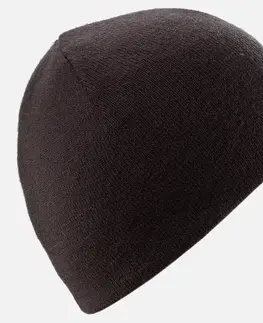čiapky Detská lyžiarska obojstranná čiapka čierno-hnedá