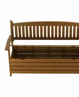 Záhradné lavice Záhradná lavička, hnedá, 150cm, AMULA