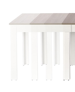 Jedálenské stoly HALMAR Seweryn rozkladací jedálenský stôl dub sonoma / biela