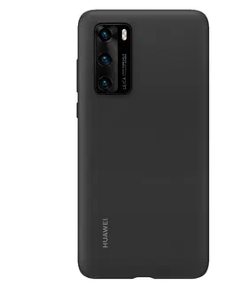 Puzdrá na mobilné telefóny Huawei Silicone Cover P40, black - OPENBOX (Rozbalený tovar s plnou zárukou) 51993719