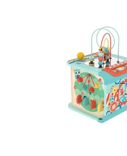 Náučné hračky HAPE - Magická motorická kocka - Objavujte a učte sa