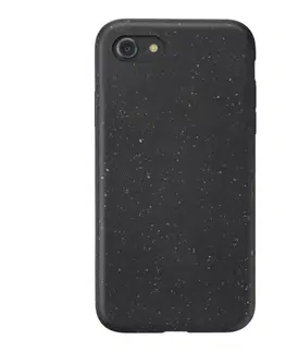 Puzdrá na mobilné telefóny Kompostovateľný eko kryt CellularLine Become pre Apple iPhone SE/8/7/6, čierny BECOMECIPH747K