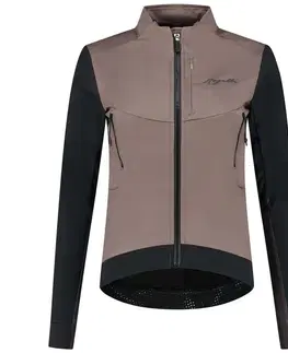 Cyklistické bundy a vesty Ultraľahká dámska cyklobunda Rogelli CADENCIA bez zateplenia, hnedá