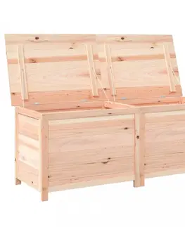 Záhradné úložné boxy Záhradný úložný box Dekorhome Prírodné drevo