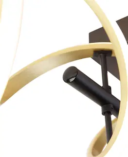 Stropne svietidla Stropné svietidlo zlaté vrátane LED 3-stupňovo stmievateľné v Kelvinoch - Henk