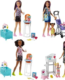 Hračky bábiky MATTEL - Barbie Pestúnka Herný Set Mix produktov