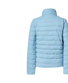 Coats & Jackets Prešívaná bunda s pleteným golierom, svetlomodrá