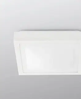 Stropné svietidlá FARO BARCELONA Kúpeľňové stropné svietidlo Tola, 27 x 27 cm biela