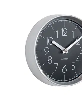 Hodiny Dizajnové nástenné hodiny 5637BK Karlsson 22cm