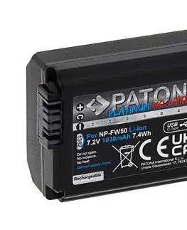Predlžovacie káble PATONA PATONA - Aku Sony NP-FW50 1030mAh Li-Ion Platinum USB-C nabíjanie 