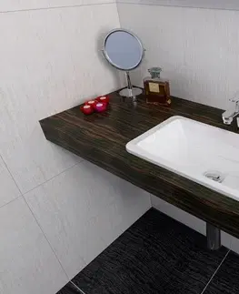 Kúpeľňa SAPHO - KAMA umývadlo 50x26cm, liaty mramor, biela, zápustne 50134