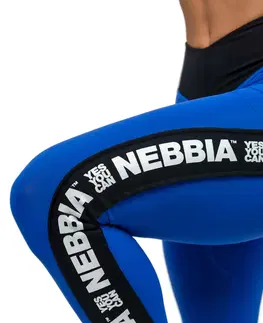 Dámske klasické nohavice Legíny s vysokým pásom Nebbia ICONIC 209 blue - M