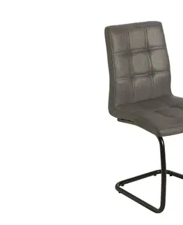 Stoličky - moderné LuxD 20690 Dizajnová konzolová stolička Moderna, sivá