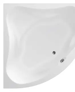 Vane AQUALINE - DUNAJ rohová vaňa 140x140x48 cm, bez nožičiek, biela G1340