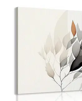 Obrazy stromy a listy Obraz minimalistická vetvička listov