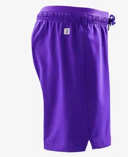 futbal Dievčenské futbalové šortky Viralto fialové