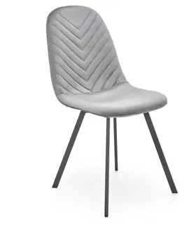 Jedálenské stoličky HALMAR K462 jedálenská stolička sivá / čierna