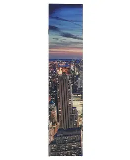 Paravány Designový LED paraván NEW YORK 160x180 cm (4-dielny)