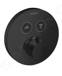 Kúpeľňové batérie HANSGROHE - Shower Select Termostatická batéria pod omietku na 2 spotrebiče, matná čierna 15743670