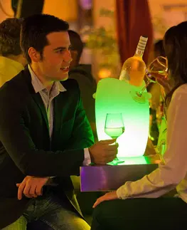 SmartHome vonkajšie dekoratívne svietidlá Smart&Green Fresh - osvetlený LED chladič na fľaše