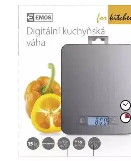 Kuchynské váhy EMOS VÁHA KUCHYNSKÁ EV023 STRIEBOR.