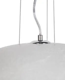 Zavesne lampy Moderná závesná lampa biela 70 cm - Magna