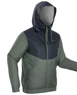 bundy a vesty Pánska nepremokavá zimná bunda na turistiku SH100 do -5 °C
