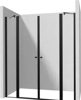 Sprchovacie kúty DEANTE/S - Sprchové dvere dvojité výklopné 100x80 KTSUN43P+KTSUN42P KERRIA/0154