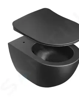Kúpeľňa RAVAK - Chrome WC doska, SoftClose, matná čierna X01795
