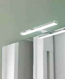 Nástenné svietidlá Ebir Zrkadlové LED svietidlo Esther 2, chróm, 28 cm