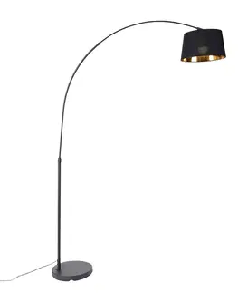 Oblúkové lampy Inteligentná oblúková lampa čierna so zlatou vrátane Wifi A60 - Arc Basic